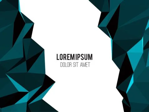 Abstract vector template design with colorful geometric triangular background Stock Illustration