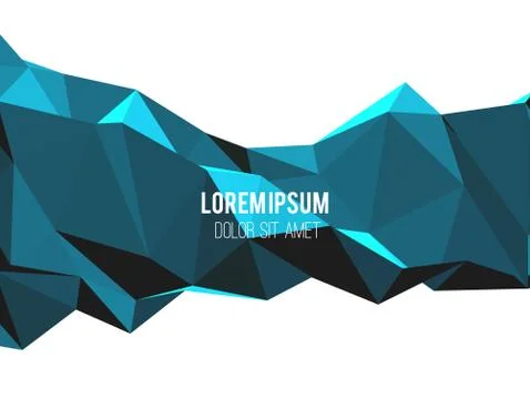 Abstract vector template design with colorful geometric triangular background Illustrazione stock