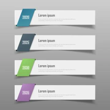 Abstract vector template design for copy space. You can use for infographic Stock Illustration