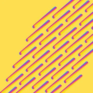 Abstract vector template with repeated sticks. Composition with multicolored Stock Illustration