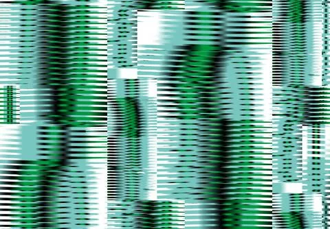 Abstract vector textured poster cyberpunk concept in green tones. Stock Illustration
