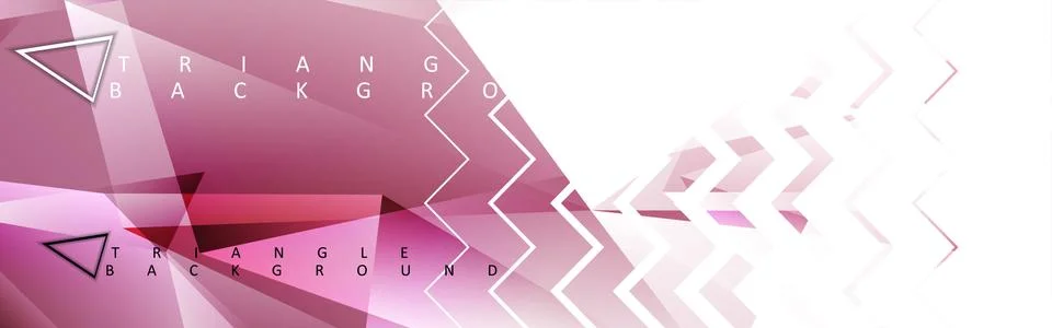 Abstract vector triangle background with colorful gradient. Illustrazione stock