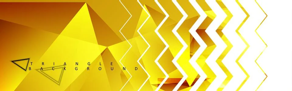 Abstract vector triangle background with colorful gradient. Illustrazione stock
