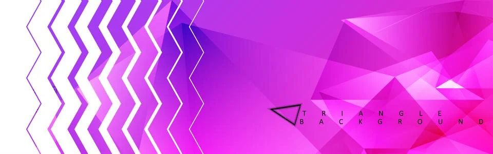 Abstract vector triangle background with colorful gradient. Ilustración de archivo