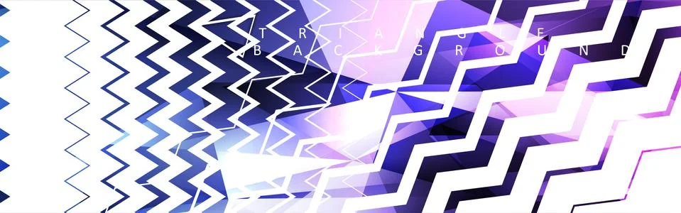 Abstract vector triangle background with colorful gradient. Ilustración de archivo