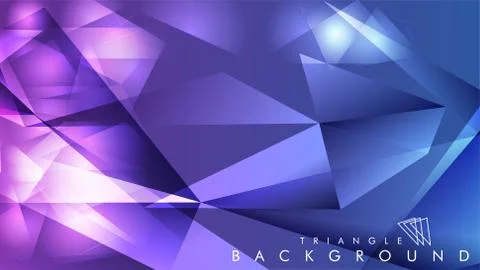 Abstract vector triangle background for use in design in eps 10 Stock Illustration
