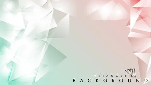 Abstract vector triangle background for use in design in eps 10 Stock Illustration