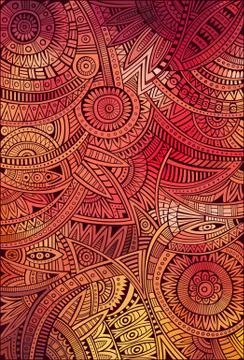 Abstract vector tribal ethnic background pattern イラスト素材