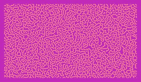 Abstract Vector Turing Background Pattern. Purple Colorful Organic Curved Line Stock Illustration