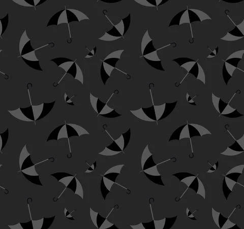 Abstract vector umbrella background. Striped umbrellas. Childish backdrop Stock Illustration