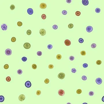 Abstract vector vintage colored circles seamless pattern イラスト素材