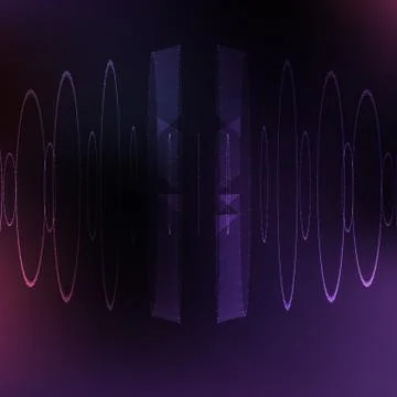 Abstract vector violet mesh background. Chaotically connected points and poly Stock Illustration