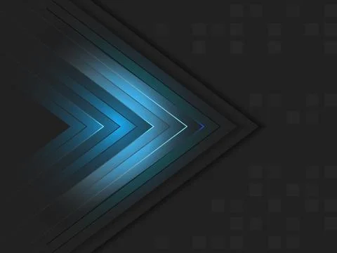 Abstract vector wallpaper with shiny arrow and square pattern. Stock Illustration