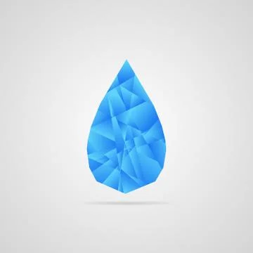 Abstract vector water drop Stock Illustration