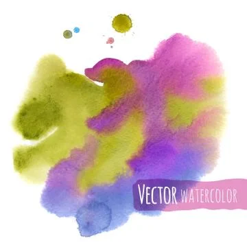 Abstract vector watercolor background Stock Illustration