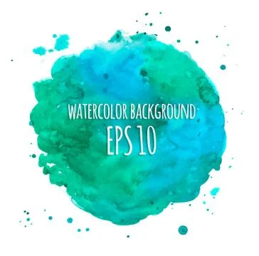 Abstract vector watercolor background Stock Illustration