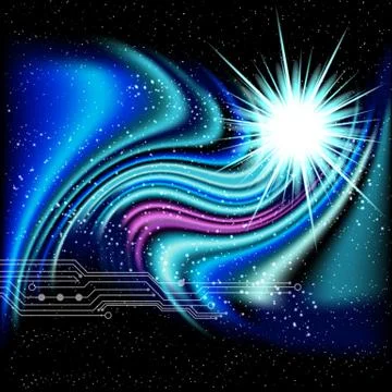 Abstract vector wave background. Stock Illustration