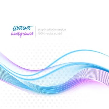 Abstract vector wave background Stock Illustration