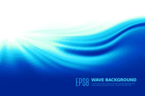 Abstract vector wave background Stock Illustration
