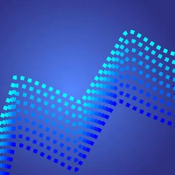 Abstract Vector wave background. Waves of geometric shapes with a gradient .. Stock Illustration