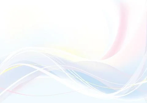 Abstract Vector Wave blue and pink color Stock Illustration