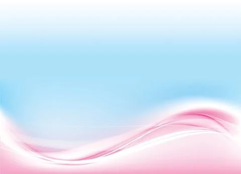 Abstract Vector Wave blue and pink color Stock Illustration