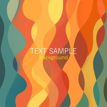 Abstract Vector Wave colorful background Stock Illustration