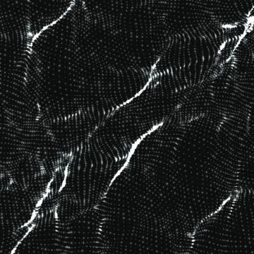 Abstract vector wave mesh background. Point cloud array. Chaotic light waves. Illustrazione stock