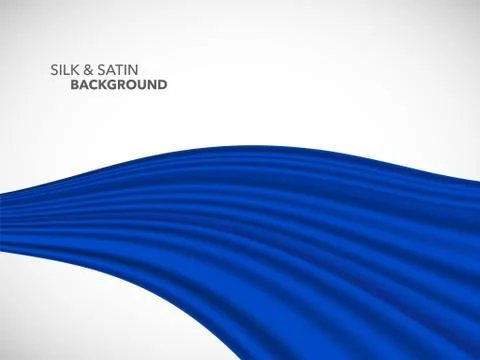 Abstract vector wave silk satin fabric for grand opening ceremony Stock Illustration