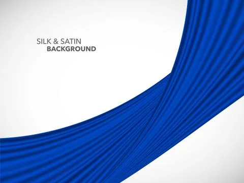 Abstract vector wave silk satin fabric for grand opening ceremony Illustrazione stock