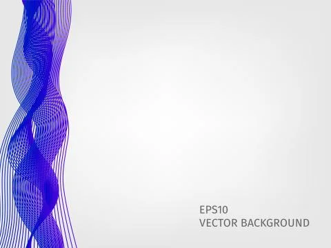 Abstract vector waved line background Illustrazione stock