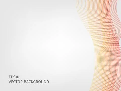 Abstract vector waved line background Stock Illustration