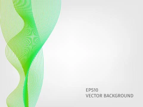 Abstract vector waved line background Stock Illustration