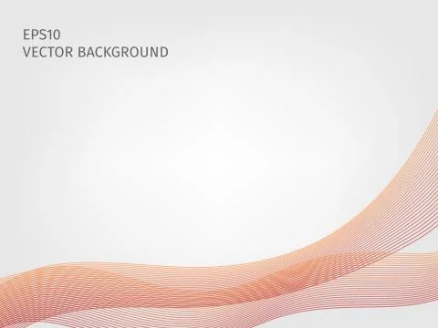 Abstract vector waved line background Stock Illustration