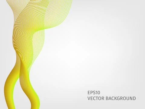 Abstract vector waved line background Stock Illustration