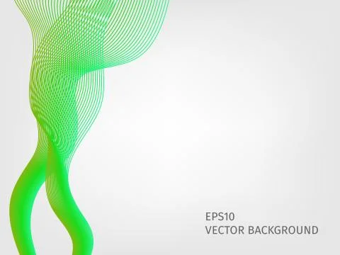 Abstract vector waved line background Stock Illustration