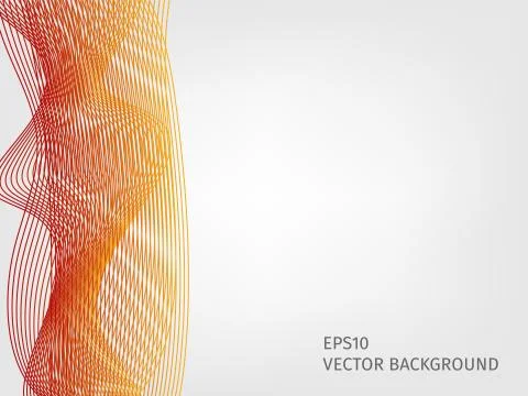 Abstract vector waved line background Illustrazione stock