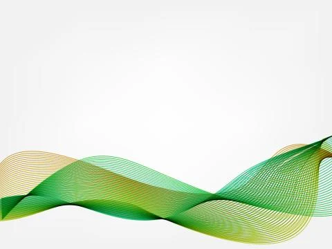Abstract vector waved line background Stock Illustration