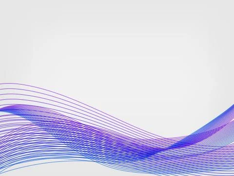 Abstract vector waved line background Stock Illustration