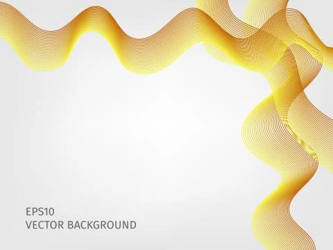 Abstract vector waved line background Stock Illustration