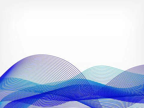 Abstract vector waved line background Illustrazione stock