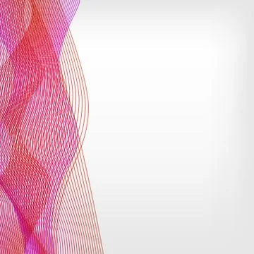 Abstract vector waved line background Stock Illustration