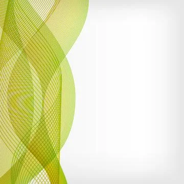 Abstract vector waved line background Stock Illustration