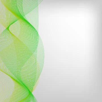 Abstract vector waved line background 库存插图