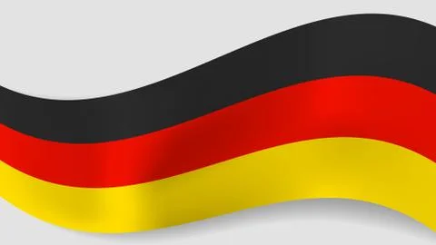 Abstract vector wavy German flag background Illustrazione stock