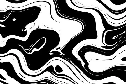 Abstract vector wavy seamless pattern. Trendy retro psychedelic background in イラスト素材