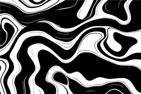Abstract vector wavy seamless pattern. Trendy retro psychedelic background in 스톡 일러스트