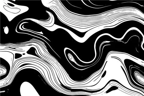 Abstract vector wavy seamless pattern. Trendy retro psychedelic background in 스톡 일러스트