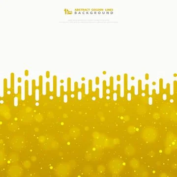 Abstract vector wavy stripe lines gold texture with glitters. illustration Stock-Illustration