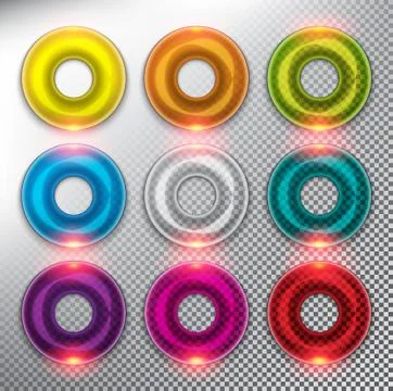 Abstract vector web buttons set of 9. Ilustración de archivo